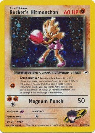 Rocket's Hitmonchan (011/132) [Gym Heroes] Unlimited Holofoil - Holo Rare