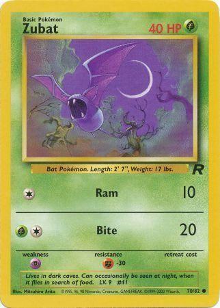 Zubat (070/82) [Team Rocket] Unlimited - Common