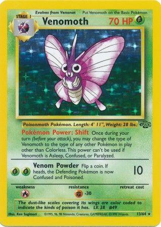 Venomoth (013/64) [Jungle] Unlimited Holofoil - Holo Rare