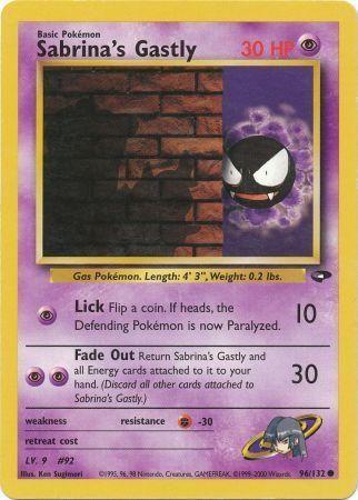 Sabrina's Gastly (096/132) [Gym Challenge] Unlimited - Common
