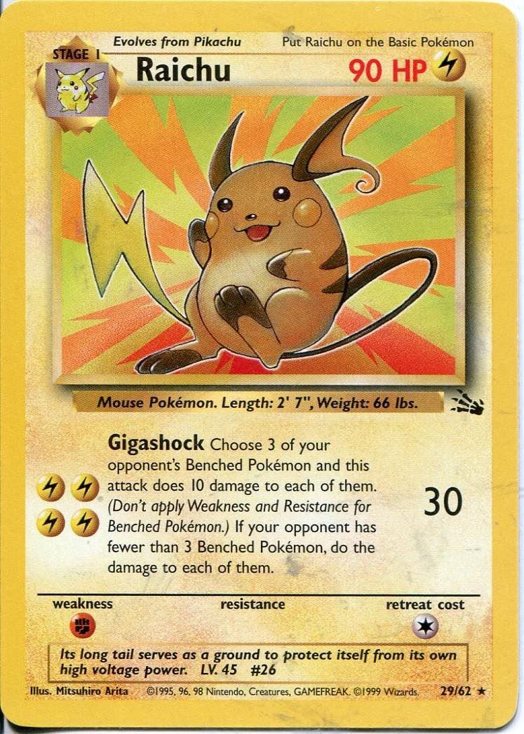 Raichu (029/62) [Fossil] Unlimited - Rare