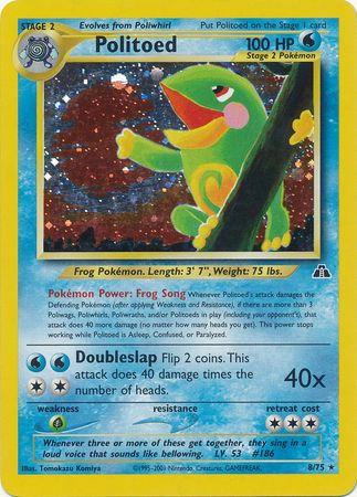 Politoed (8/75) [Neo Discovery] Unlimited Holofoil - Holo Rare