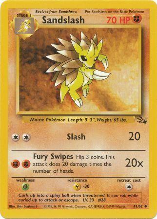 Sandslash (041/62) [Fossil] Unlimited - Uncommon