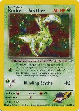 Rocket's Scyther (013/132) [Gym Heroes] Unlimited Holofoil - Holo Rare