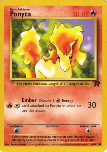 Ponyta (064/82) [Team Rocket] Unlimited - Common