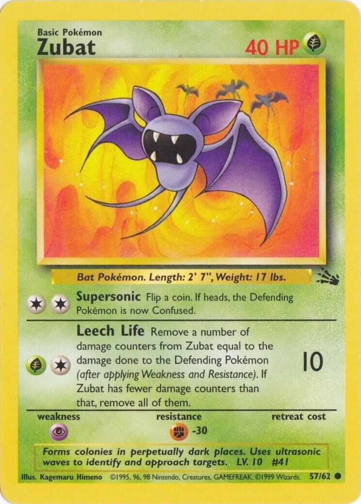 Zubat (057/62) [Fossil] Unlimited - Common