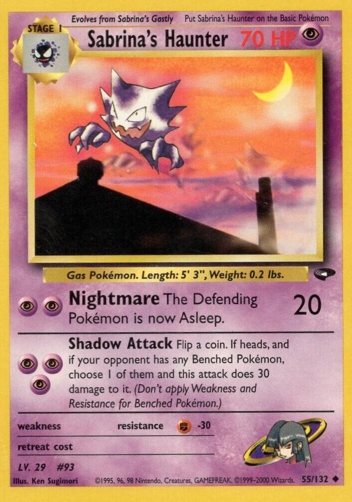 Sabrina's Haunter (055/132) [Gym Challenge] Unlimited - Uncommon