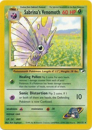Sabrina's Venomoth (034/132) [Gym Heroes] Unlimited - Rare