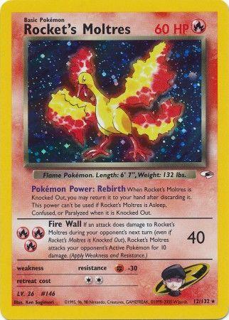 Rocket's Moltres (012/132) [Gym Heroes] Unlimited Holofoil - Holo Rare