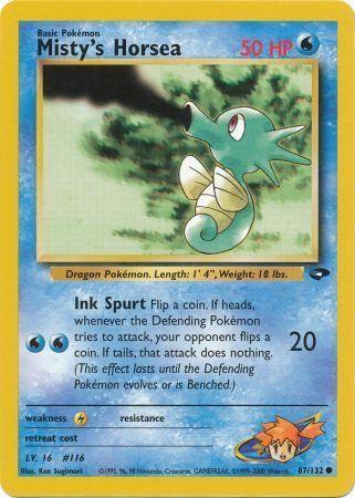 Misty's Horsea (087/132) [Gym Challenge] Unlimited - Common