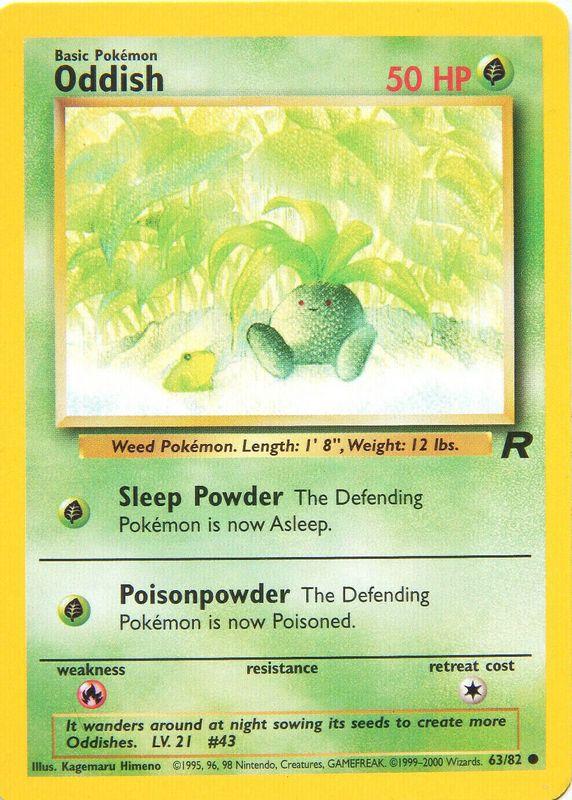 Oddish (063/82) [Team Rocket] Unlimited - Common