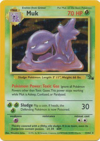 Muk (013/62) [Fossil] Unlimited Holofoil - Holo Rare