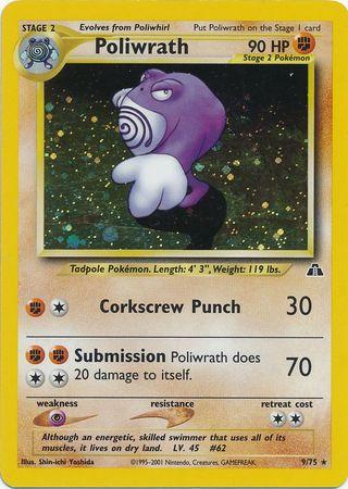 Poliwrath (9/75) [Neo Discovery] Unlimited Holofoil - Holo Rare