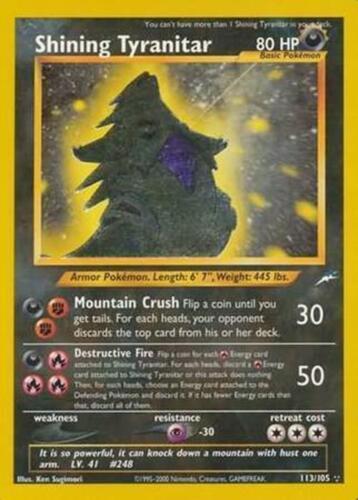 Shining Tyranitar (113/105) [Neo Destiny] Unlimited Holofoil - Secret Rare