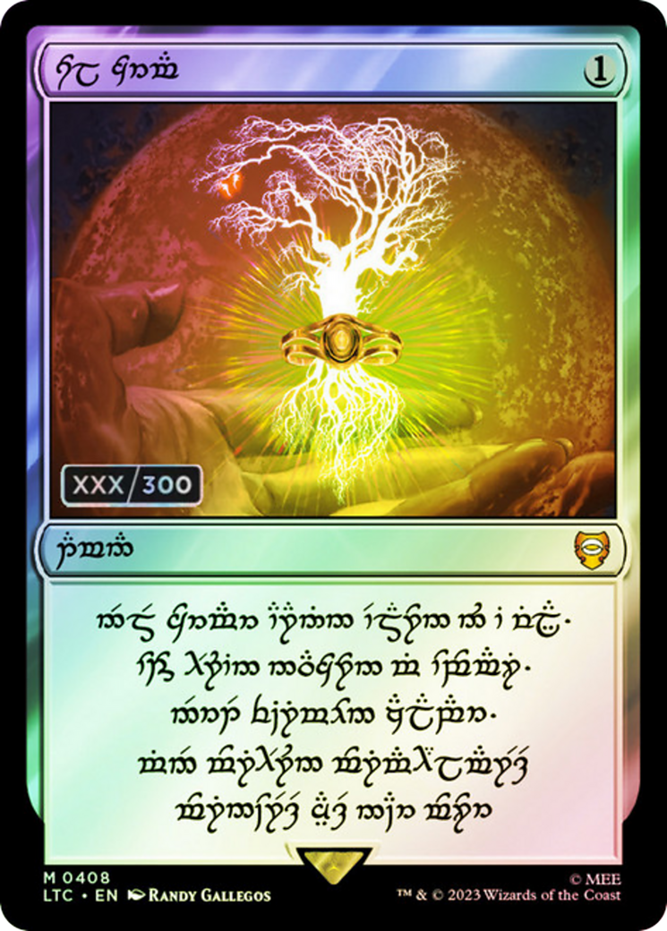 Sol Ring - Elven (LTC-408) (Serial Numbered) [Tales of Middle-earth Commander] Foil