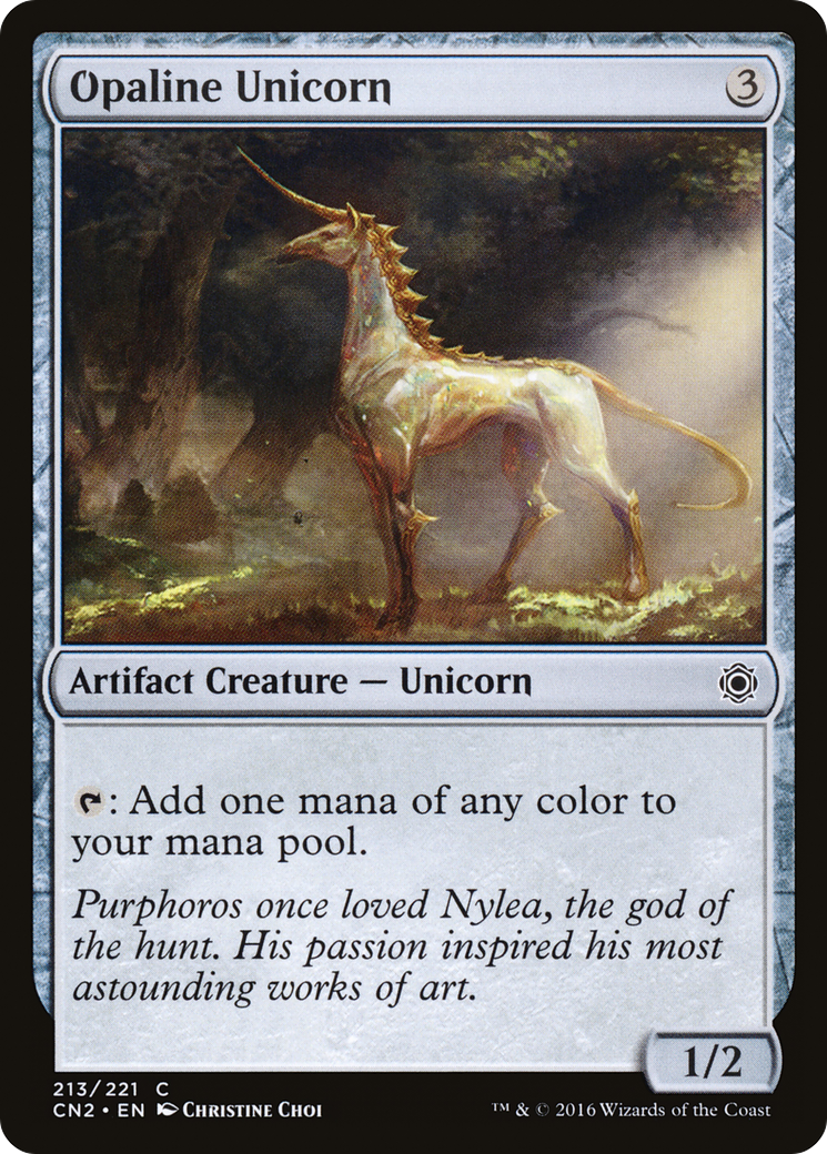 Opaline Unicorn (CN2-213) [Conspiracy: Take the Crown] Foil