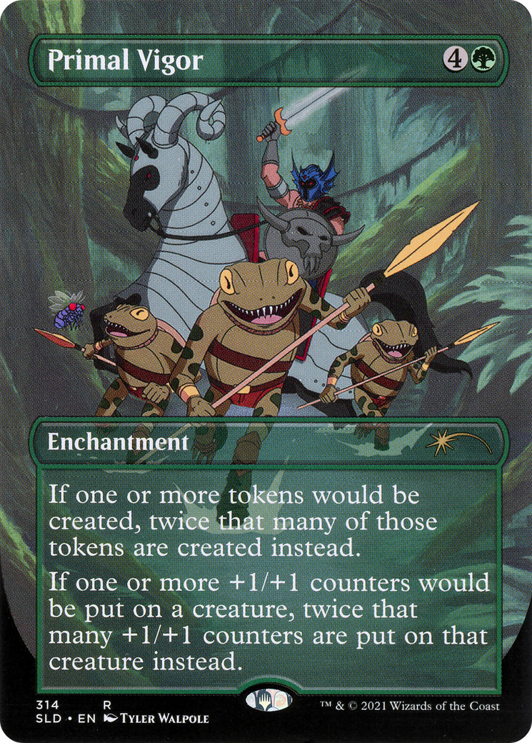 Primal Vigor (SLD-314) (Borderless) [Secret Lair Drop]