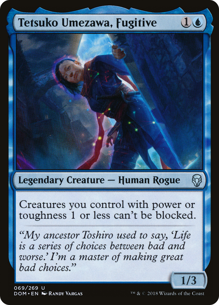 Tetsuko Umezawa, Fugitive (DOM-069) [Dominaria] Foil