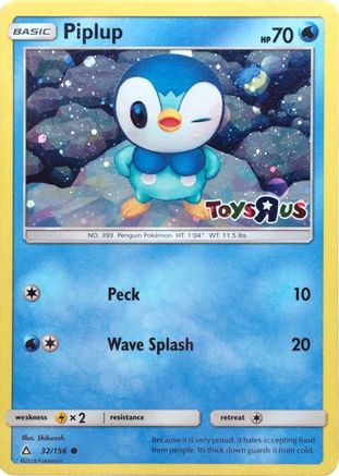 Piplup (Toys R Us) (032/156) [Miscellaneous Cards & Products] Holofoil - Promo
