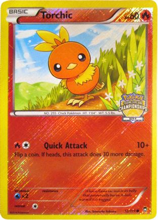 Torchic (City Championships) (012/111) [League & Championship Cards] Reverse Holofoil - Promo