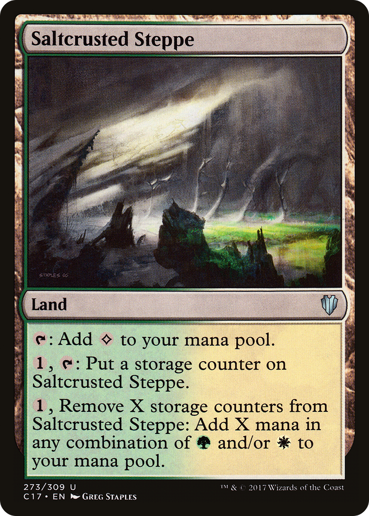Saltcrusted Steppe (C17-273) [Commander 2017]