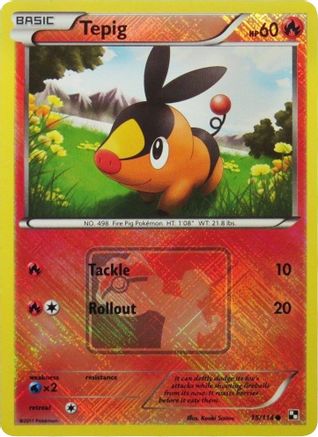 Tepig (League Promo) (015/114) [League & Championship Cards] Reverse Holofoil - Promo