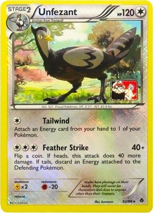 Unfezant (League Promo) (082/98) [League & Championship Cards] Reverse Holofoil - Promo