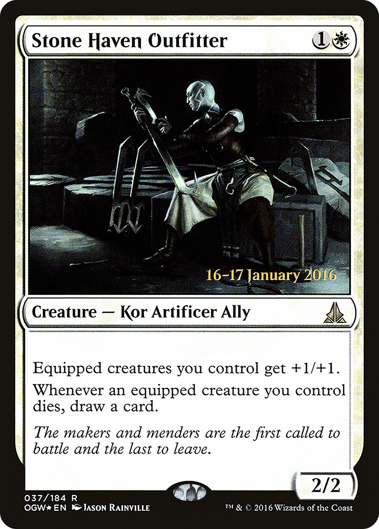 Stone Haven Outfitter (PRE-37S) [Oath of the Gatewatch Promos] Foil