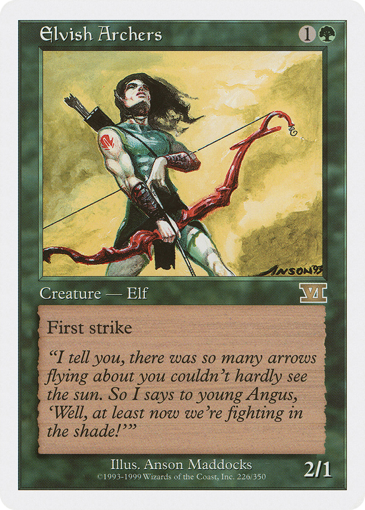 Elvish Archers (6ED-226) [Classic Sixth Edition]