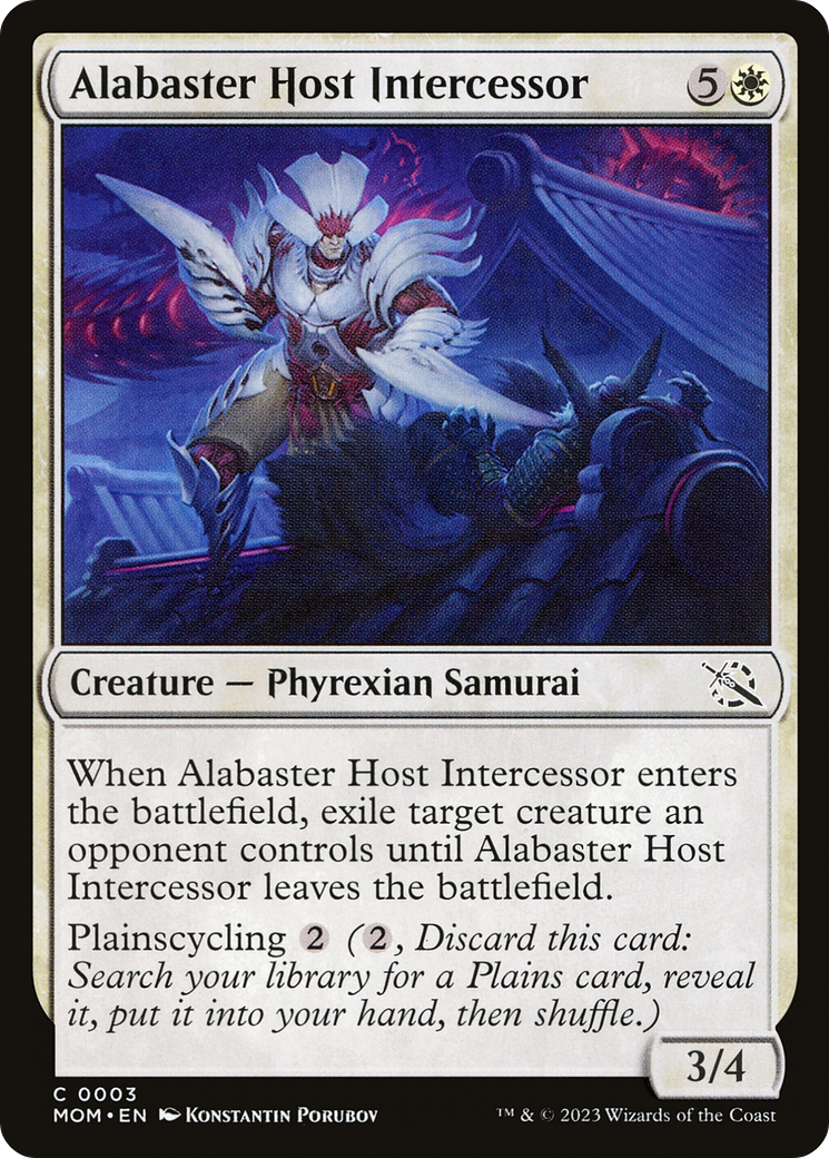 Alabaster Host Intercessor (MOM-003) [March of the Machine] Foil