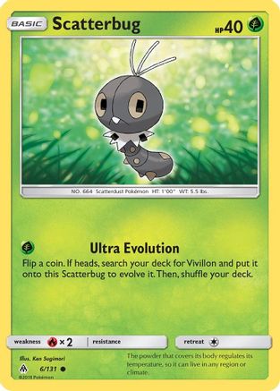Scatterbug (6/131) [SM  Forbidden Light] Reverse Holofoil - Common