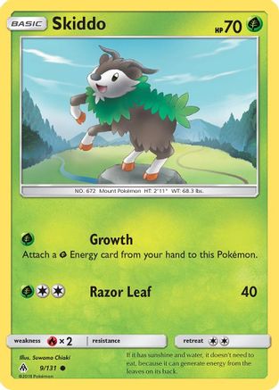 Skiddo (9/131) [SM  Forbidden Light] - Common