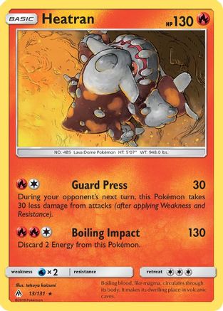 Heatran (13/131) [SM  Forbidden Light] Reverse Holofoil - Rare