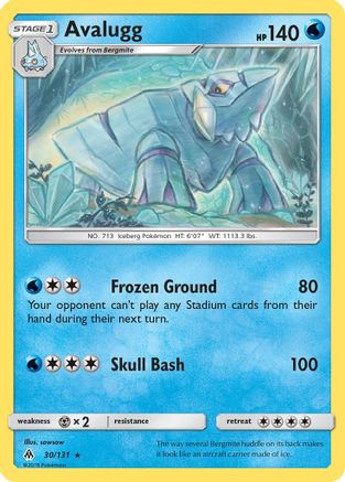 Avalugg (30/131) [SM  Forbidden Light] - Rare