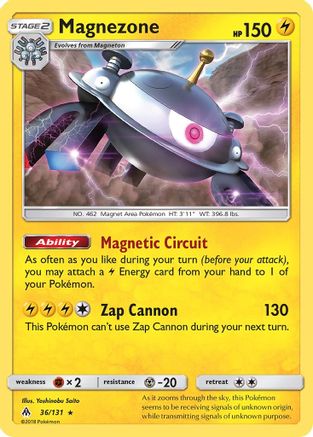 Magnezone (36/131) [SM  Forbidden Light] Holofoil - Holo Rare