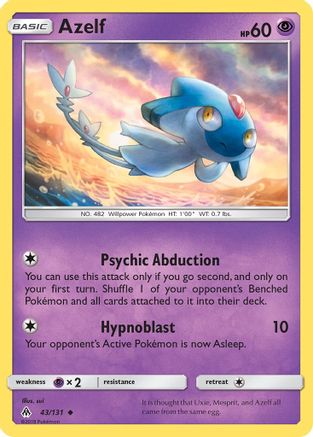 Azelf (043/131) [SM  Forbidden Light] - Uncommon