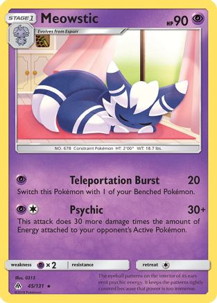 Meowstic (045/131) [SM  Forbidden Light] - Rare
