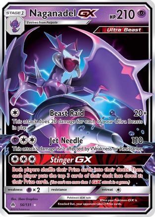 Naganadel GX (056/131) [SM  Forbidden Light] Holofoil - Ultra Rare