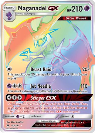Naganadel GX (Secret) (134/131) [SM  Forbidden Light] Holofoil - Secret Rare