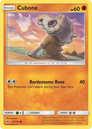 Cubone (057/131) [SM  Forbidden Light] - Common