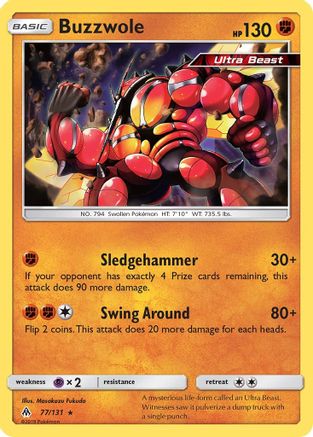 Buzzwole (077/131) [SM  Forbidden Light] - Rare