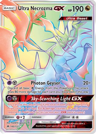 Ultra Necrozma GX (Secret) (140/131) [SM  Forbidden Light] Holofoil - Secret Rare