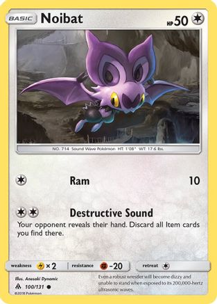 Noibat (100/131) [SM  Forbidden Light] Reverse Holofoil - Common