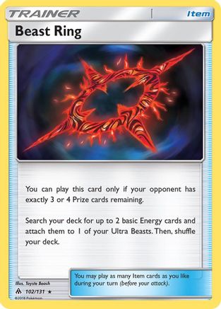 Beast Ring (102/131) [SM  Forbidden Light] - Rare