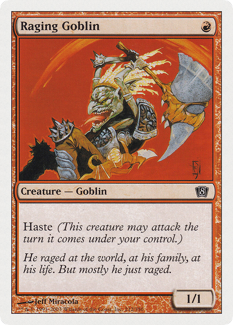 Raging Goblin (8ED-212) [8th Edition] Foil