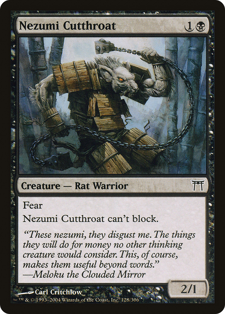 Nezumi Cutthroat (CHK-128) [Champions of Kamigawa] Foil