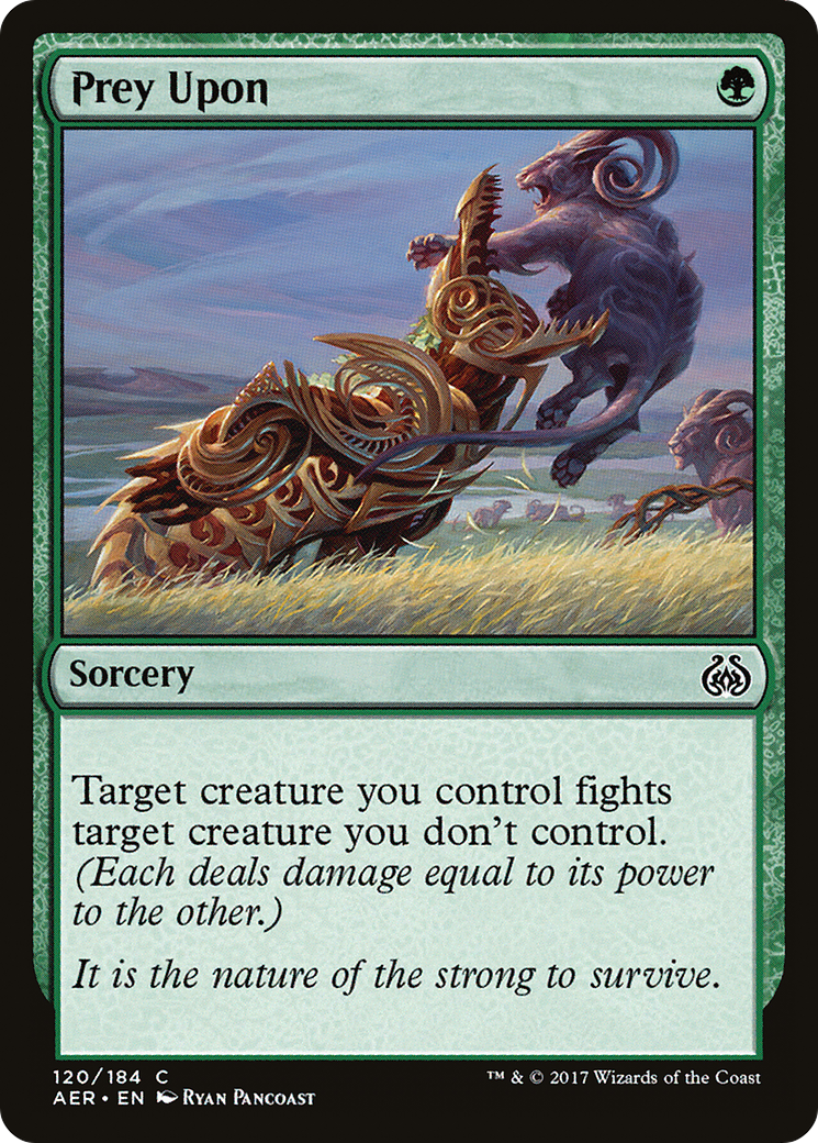Prey Upon (AER-120) [Aether Revolt] Foil