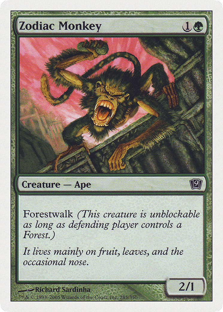 Zodiac Monkey [9th Edition] Foil
