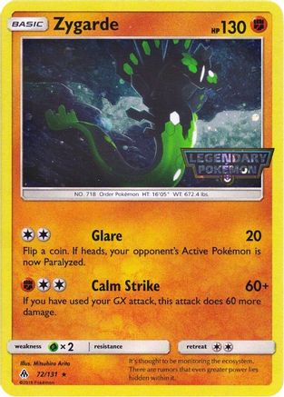 Zygarde (Cosmos Holo) (072/131) [Miscellaneous Cards & Products] Holofoil - Promo