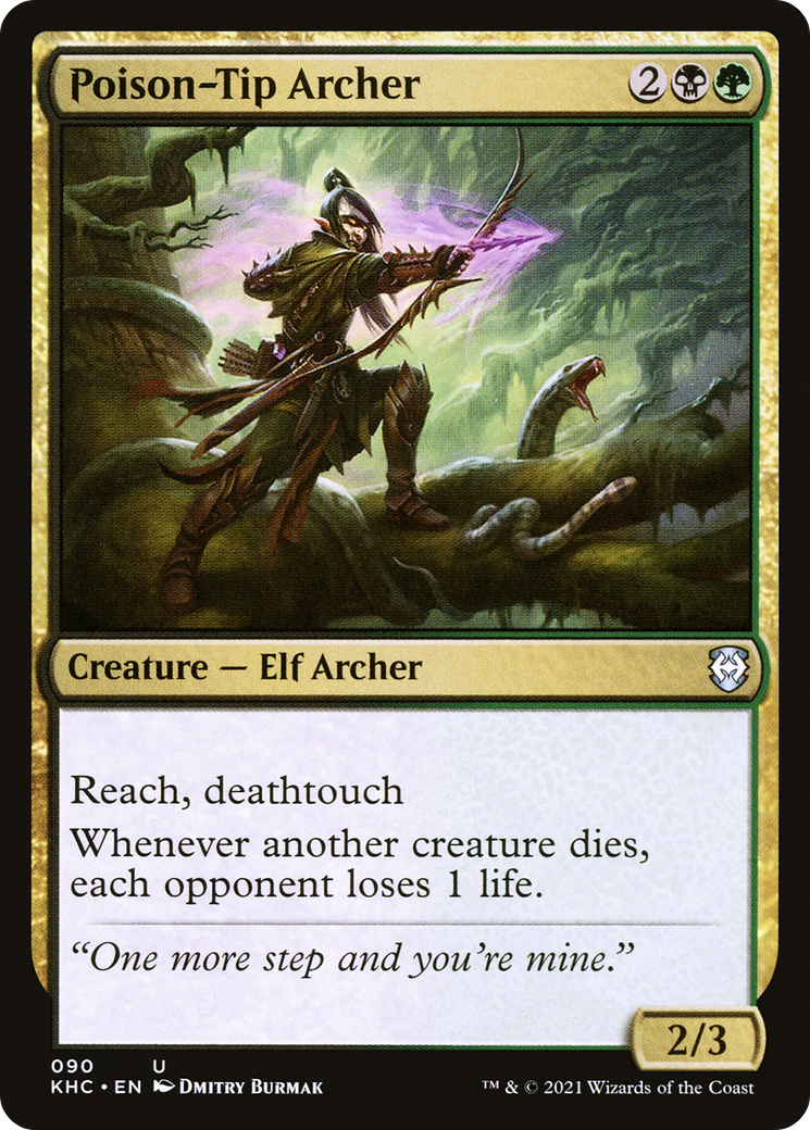 Poison-Tip Archer (KHC-090) [Kaldheim Commander]